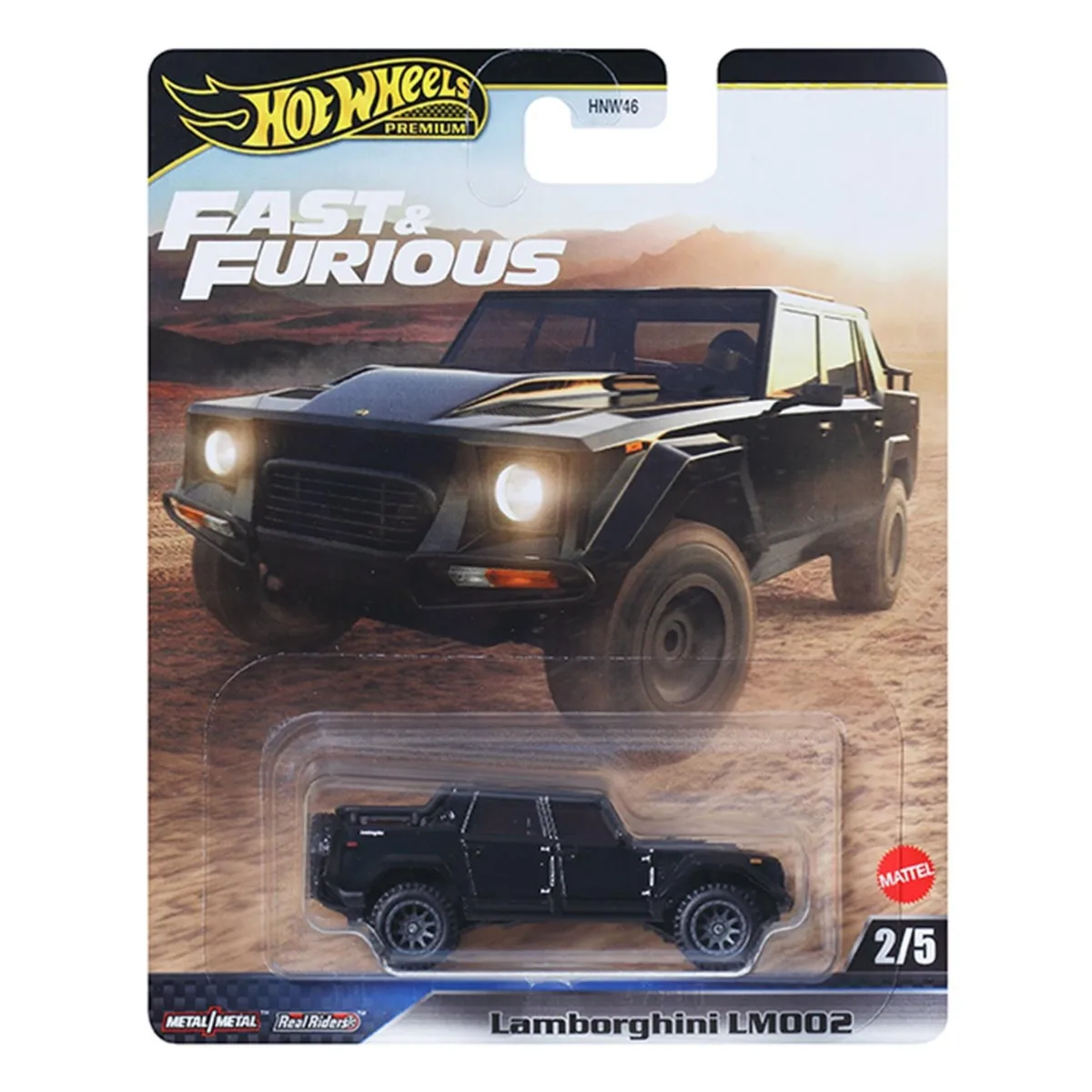 Hot Wheels Hot Wheels Fast &amp; Furious 9 1:64 Lamborghini LM002 Black vehicle — product photo