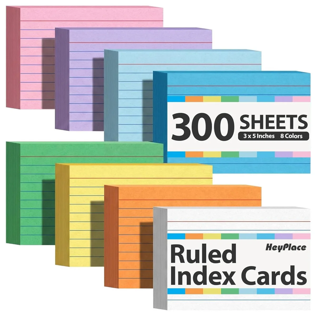Pink rectangular stickers, 300 sheets, 12.7 by 7.62 cm