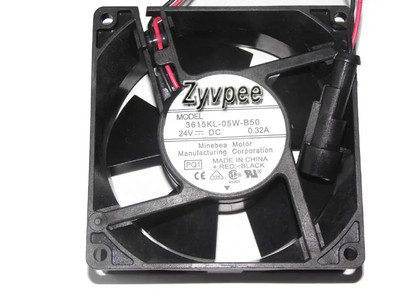 Zyvpee Zyvpee 3615KL-05W-B50 PQ1 92x38mm 24V .32A 2-Pin case fan — product photo