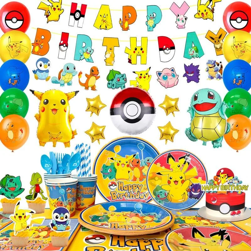 InBoxxarty InBoxxarty 136pcs Pokemon Birthday Party Supply Set — product photo