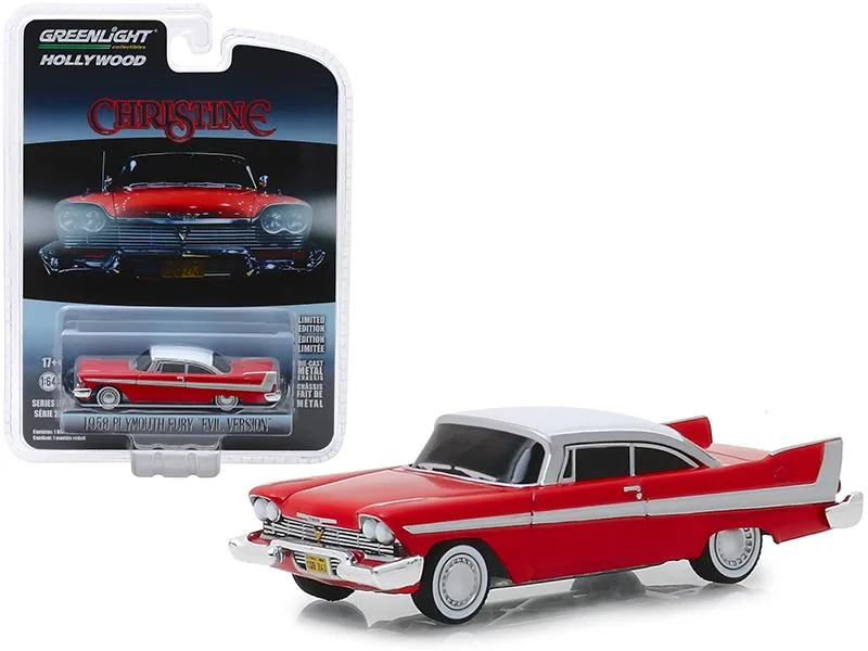 GREENLIGHT GREENLIGHT 1958 Plymouth Fury Christine Evil Version 1/64 Diecast Vehicle — product photo