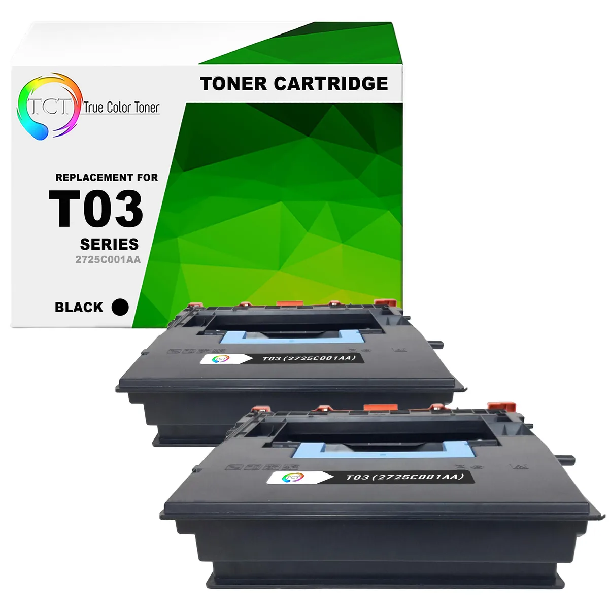 True Color Toner True Color Toner T03 Black Toner Cartridge 2 Pack 51500 Pages — product photo