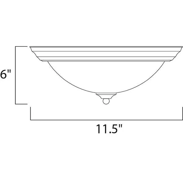 Maxim Lighting 5840FTBK Essentials single-light flush mount ceiling fixture