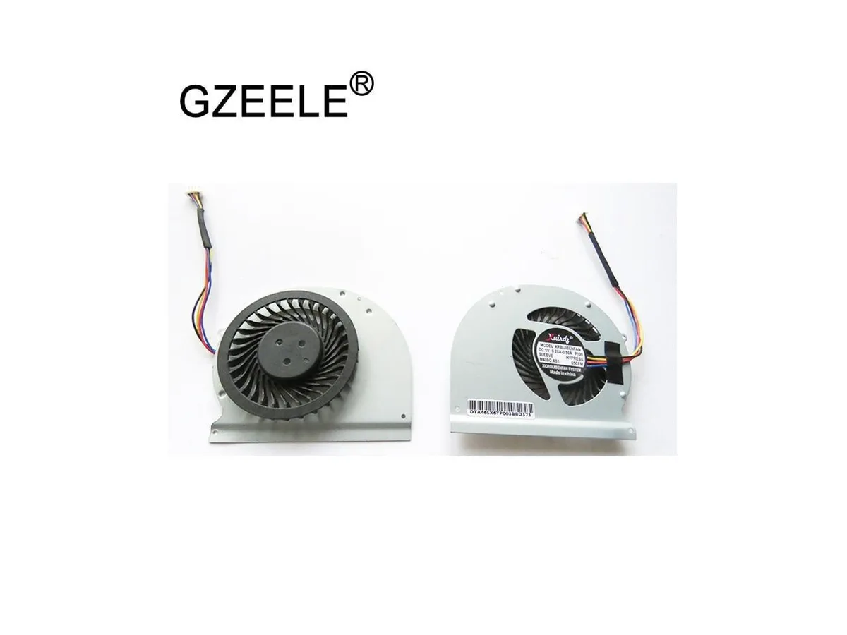 New black laptop CPU cooling fan with 4-wire 4-pin connector