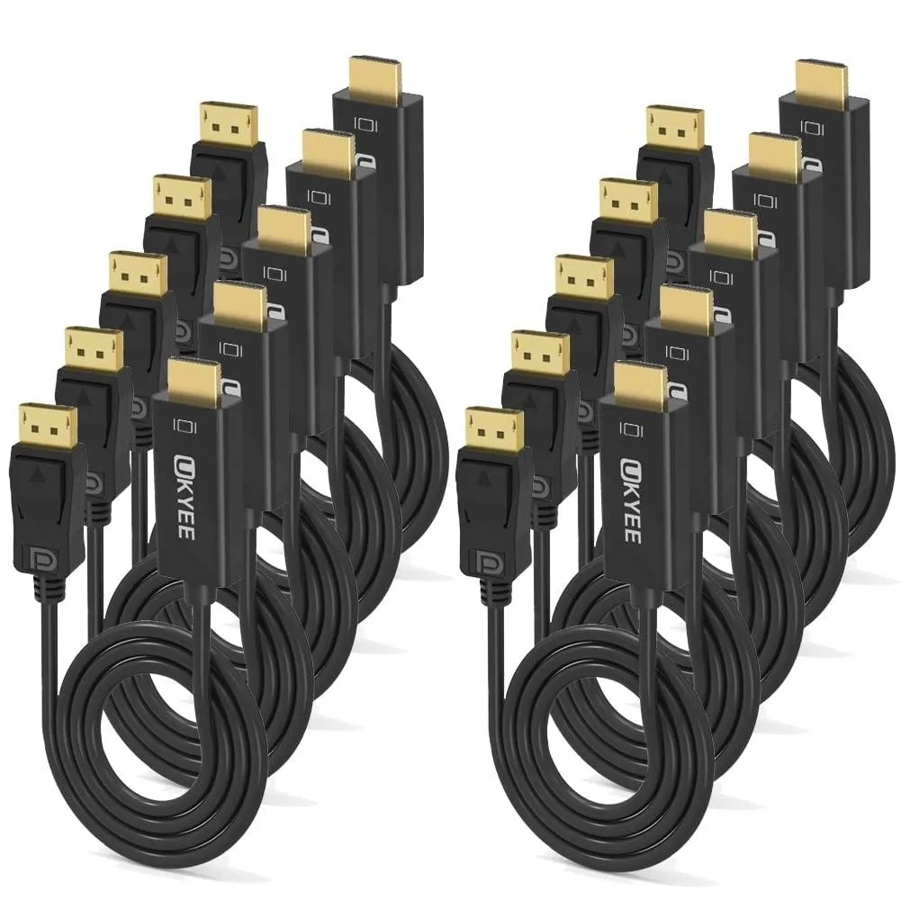 BoYata BoYata DisplayPort to HDMI cable 10-pack — product photo