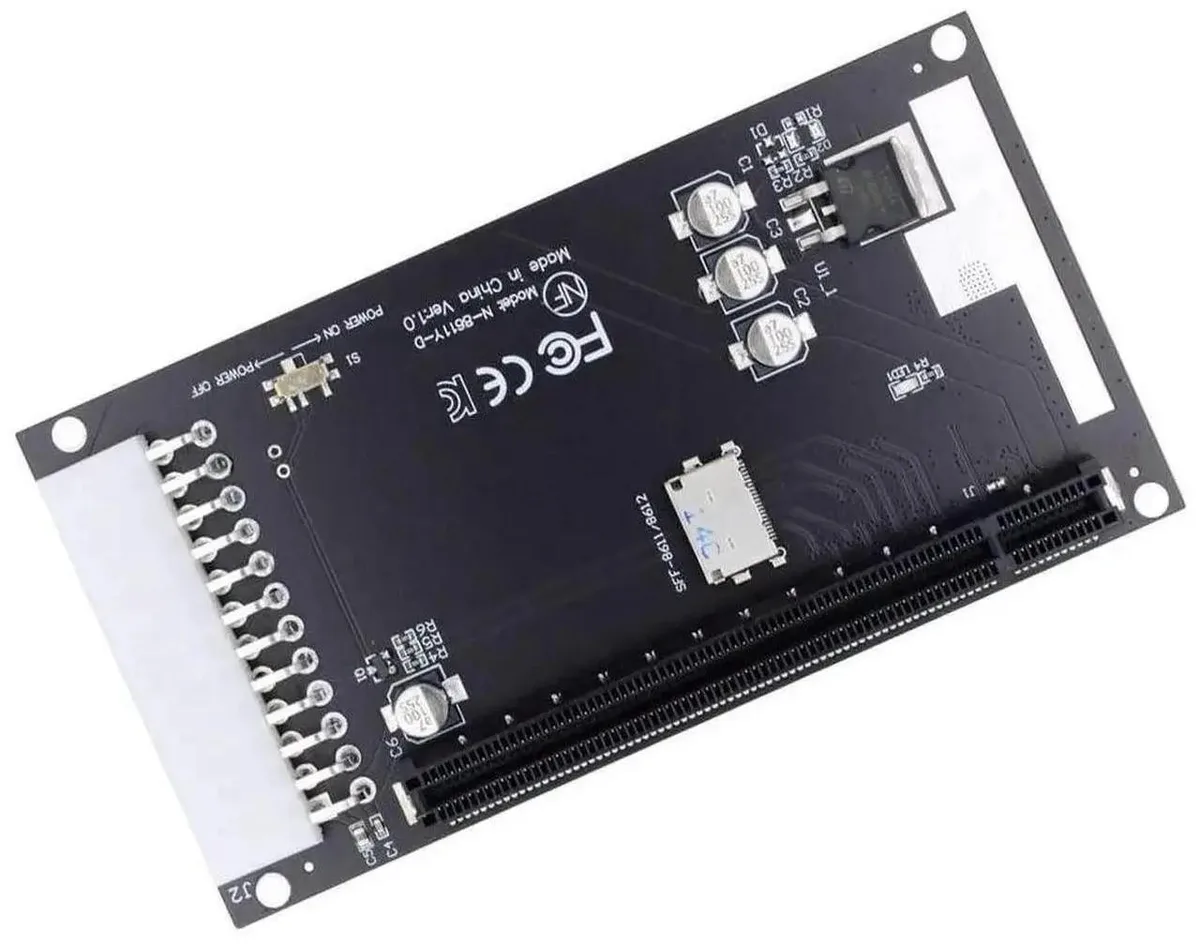 SMUGDESK SMUGDESK Oculink SFF-8611 SFF-8612 4X to PCIe x16 Adapter with ATX 24Pin Power — product photo