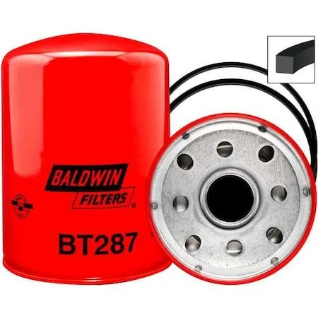 Transparent cylindrical spin-on oil filter with 1 1/2 in-16 threads