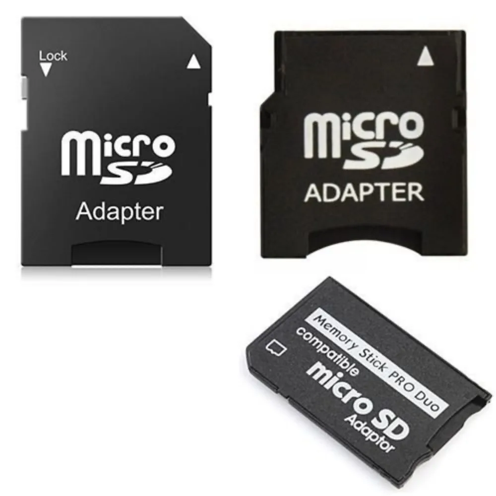 SANOXY SANOXY 3-in-1 MicroSD to SD, MiniSD & MS PRO Duo Adapter Set — product photo