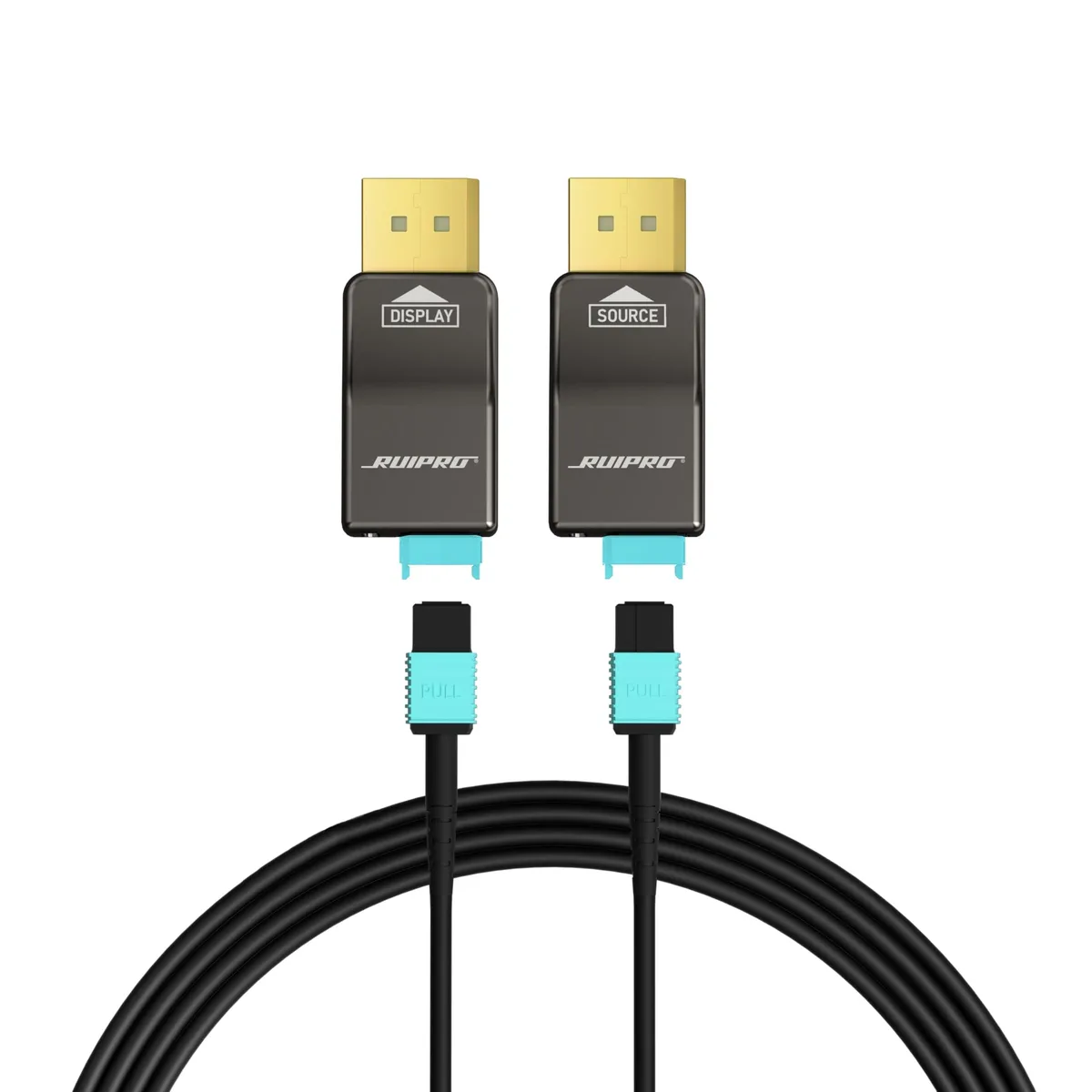 Alphacool Alphacool RUIPRO 8K Detachable Fiber Optic Armored Cable 1.4 65FT 32.4 Gbps 2 in 1 accessory — product photo