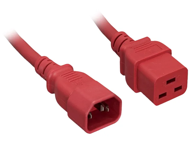 Nippon Labs Nippon Labs 30P-10W1-1419-06-RD computer power cord C14 to C19 14 AWG 6 ft red — product photo