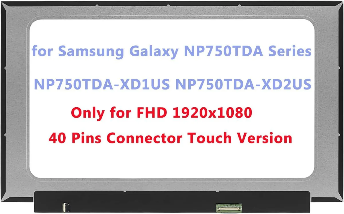 NUOLAISUN NUOLAISUN 15.6" FHD 1920x1080 Touch Screen for Samsung NP750TDA Series — product photo