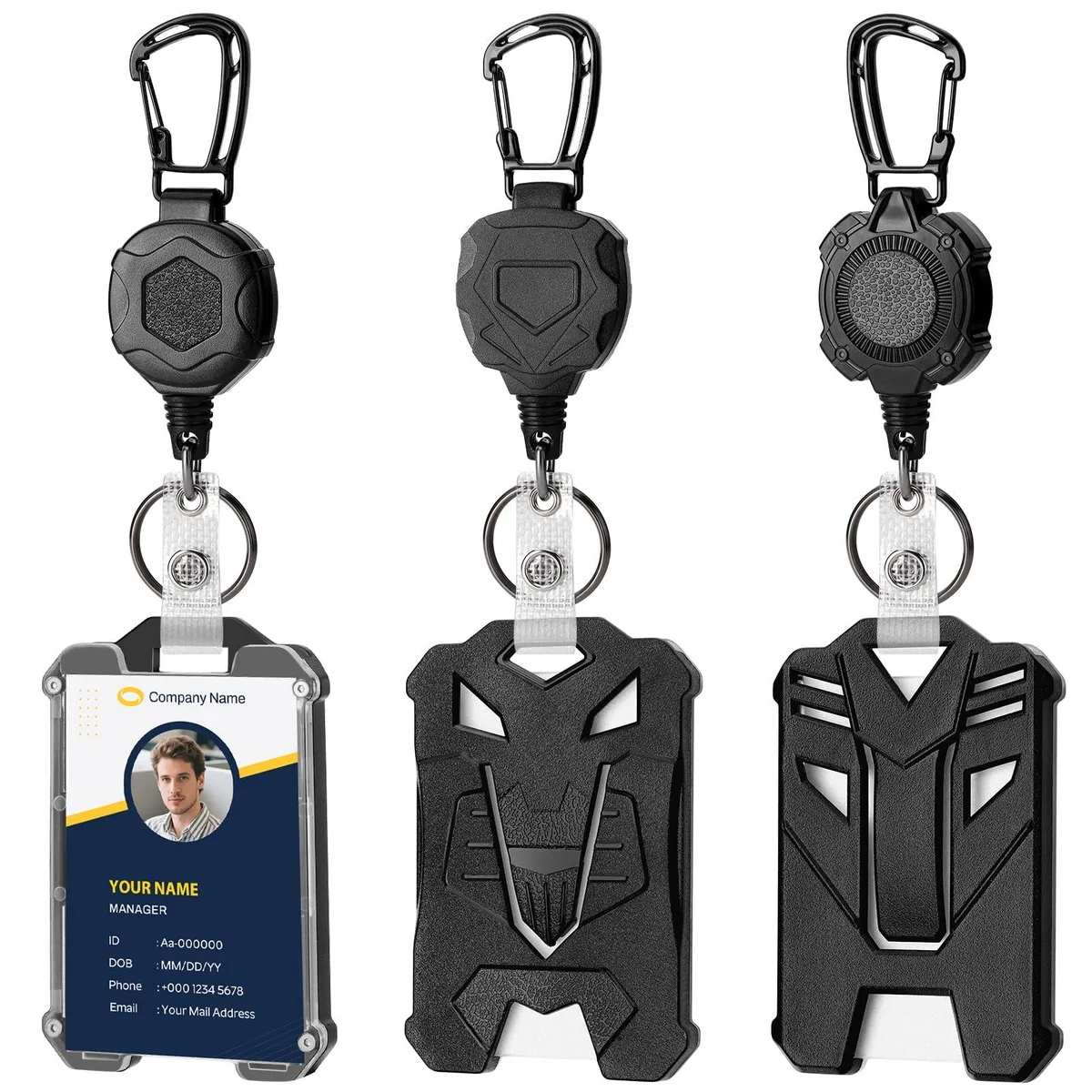Soleebee GX-X-99 Retractable Keyholder 31 in .039 cord 9 oz force 3 pack — product photo