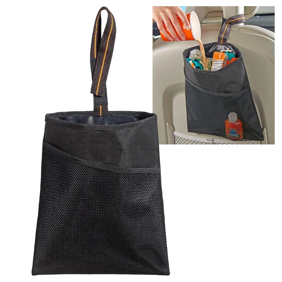 High Road HR Car Trash Bag 3 Quart 12 Pack Black — product photo