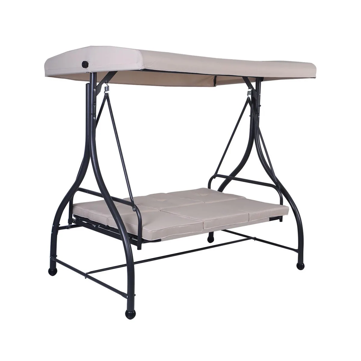 SlickBlue SlickBlue 3-Seat Converting Swing Hammock Beige 73x44x68in 750lb — product photo