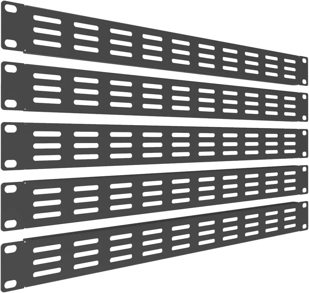 PISKEKAT PISKEKAT 5 Pack 1U Vented Blank Panel 19in Server Rack — product photo