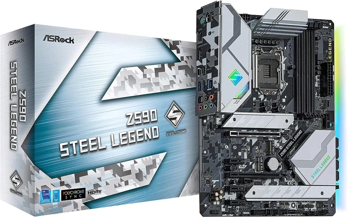 ASRock ASRock Z590 STEEL LEGEND Intel Motherboard — product photo