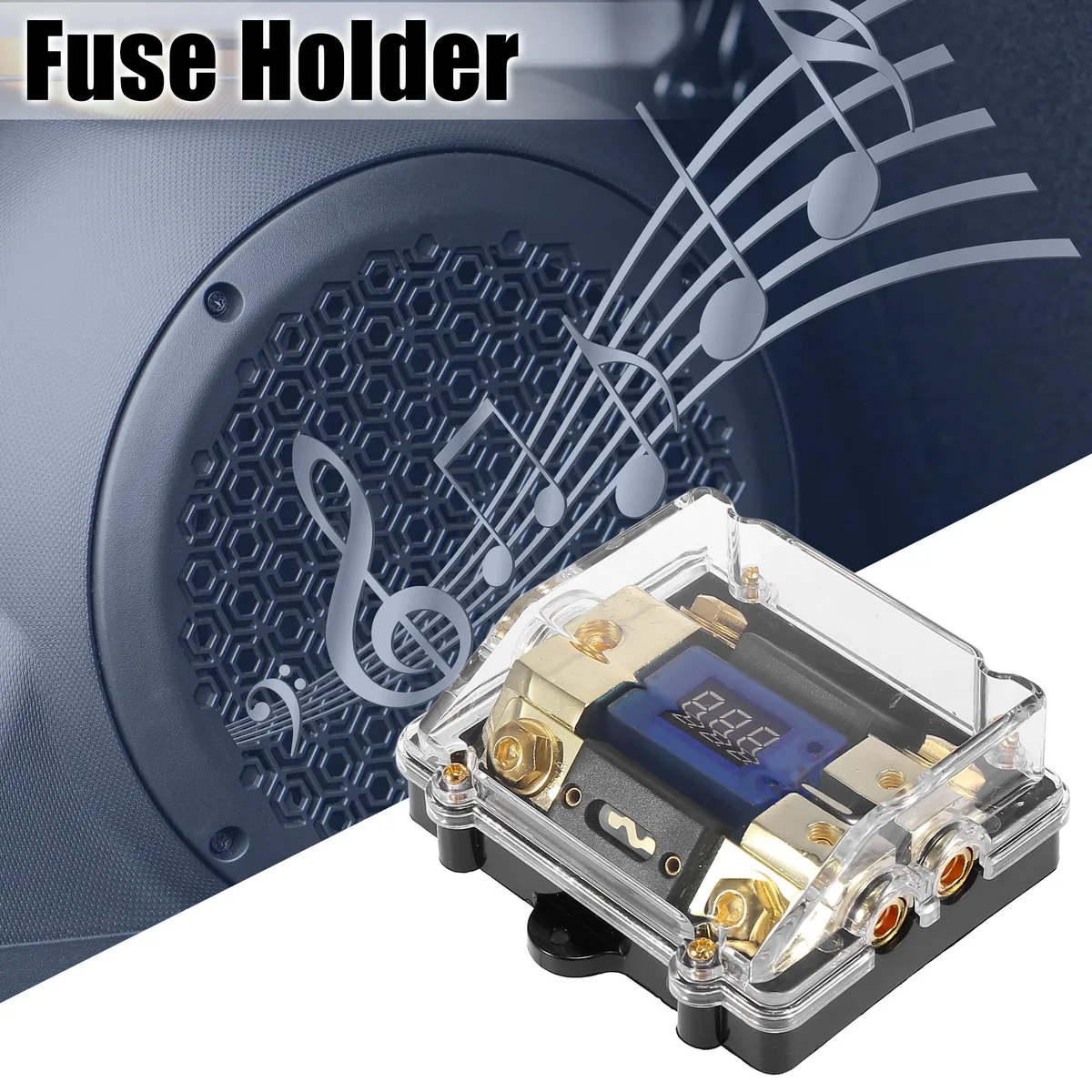 Unique-Bargains Unique-Bargains ANL Fuse Holder 0 4 8 10 Gauge 100A Transparent — product photo