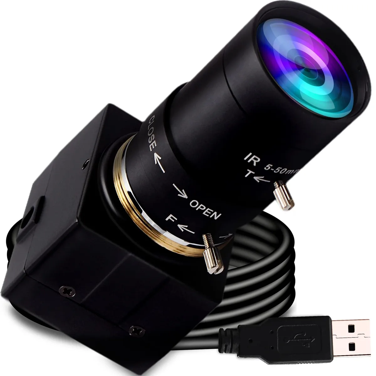Bipra Bipra 5-50mm Varifocal Lens 1080P USB Camera Sony IMX323 2 in 1 accessory — product photo