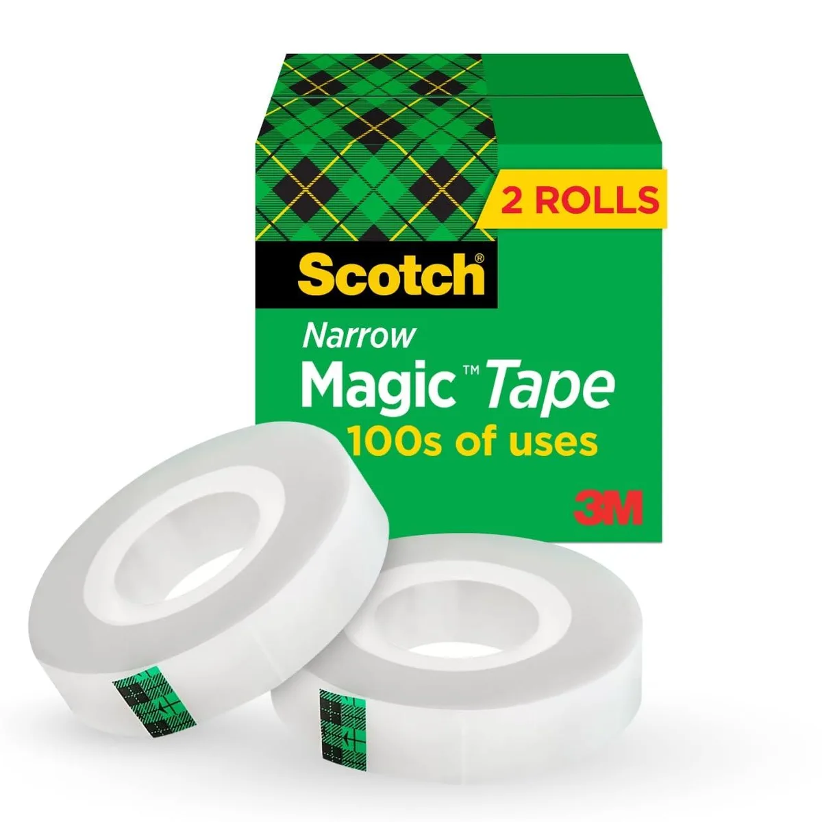 Scotch 810 Magic Tape Invisible 2 Rolls 1.3x2.7x2.7 in — product photo