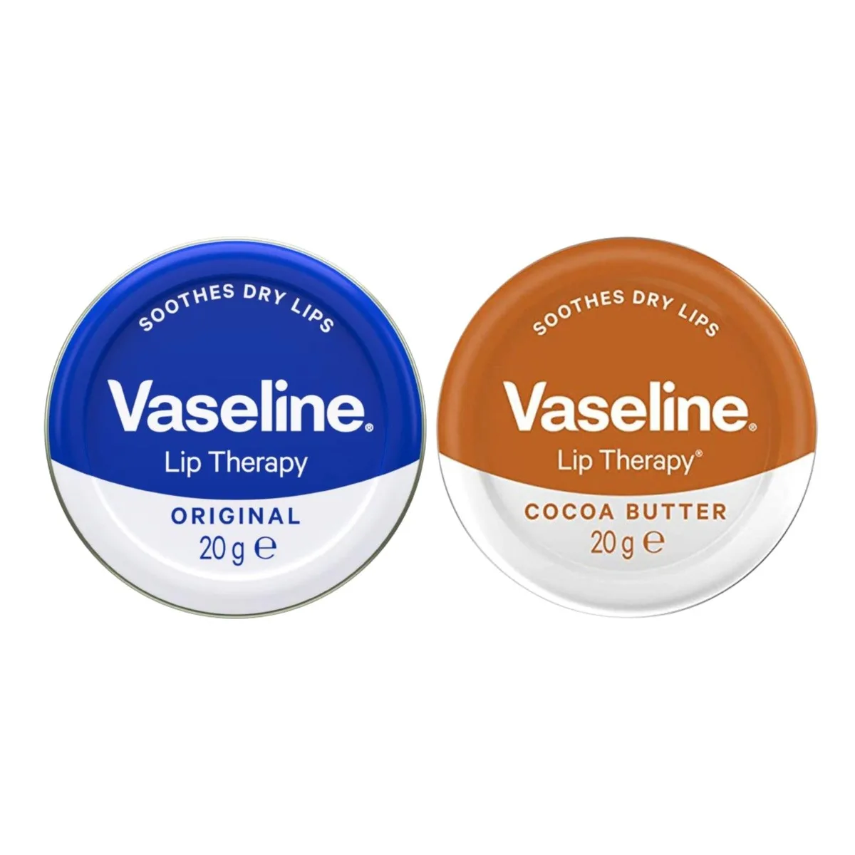 Vaseline Vaseline SP-53528239014206 Lip Therapy Original &amp; Cocoa Butter Duo 20g skin care — product photo