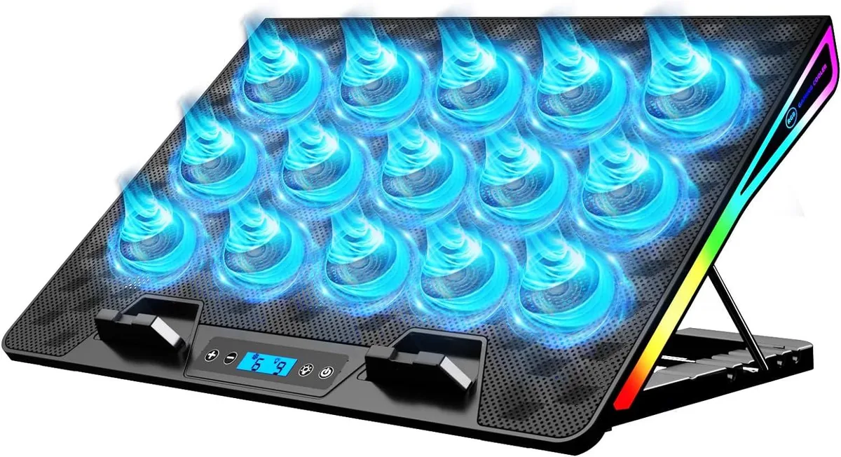 OmniTrade OmniTrade AA2 laptop cooling pad 15 fans RGB 15.6-17.3 inch — product photo