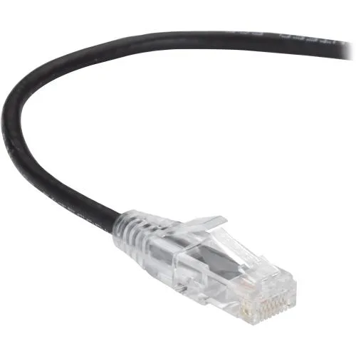 Black Box Corporation Black Box Corporation C6PC28-BK-01 network ethernet cable Cat 6 RJ45 1 ft Black — product photo