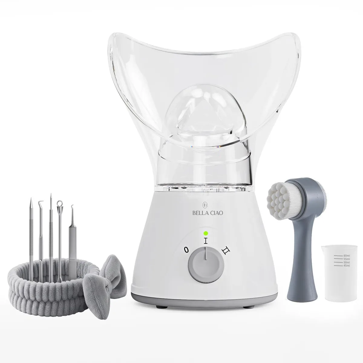  Bella Ciao Facial Steamer 11-PC Set White — product photo