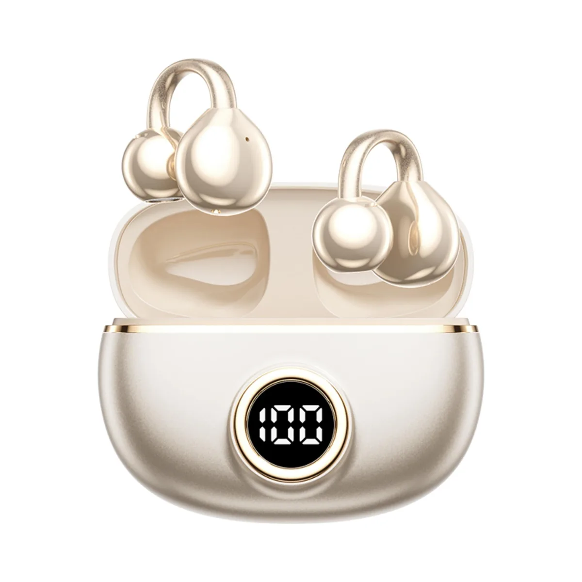 No Sew No Sew M97 Open Ear Headphones Off White Bluetooth 6.0 50H 12mm 80ohm — product photo