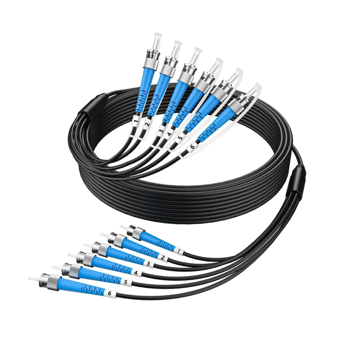 Batianda Batianda 6 Core OM3 ST Armored Fiber Cable 30M 99ft 2 in 1 accessory — product photo