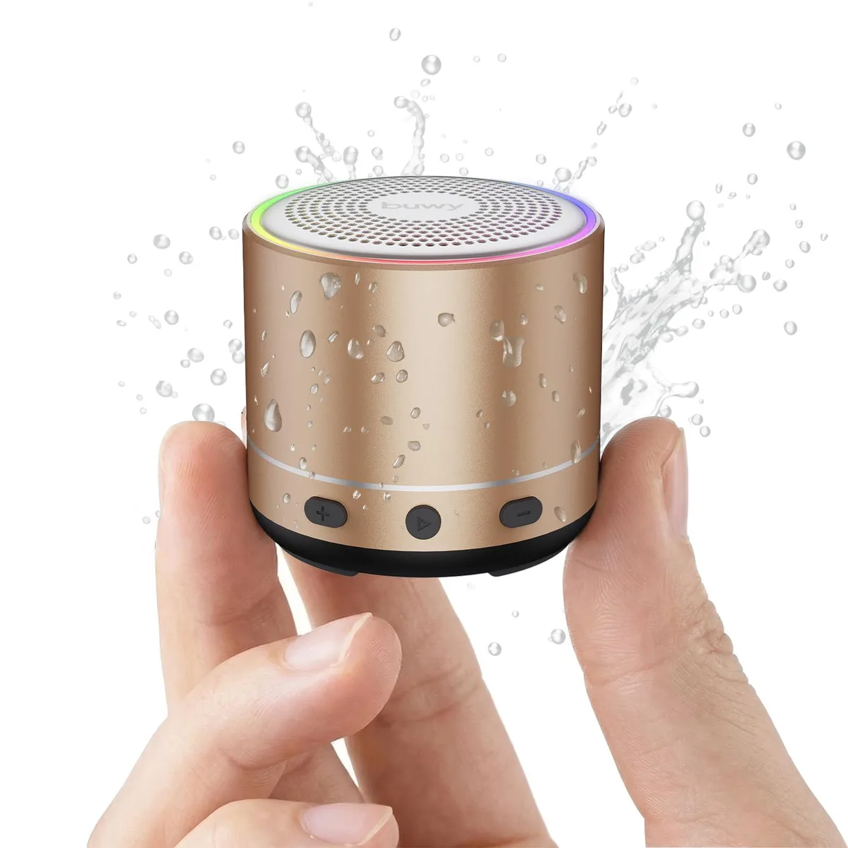  buwy G7 Golden portable speaker 5W Bluetooth 5.4 80g — product photo
