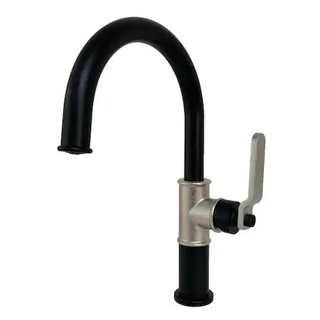 Single-handle bathroom faucet, brass, matte black and polished nickel finish