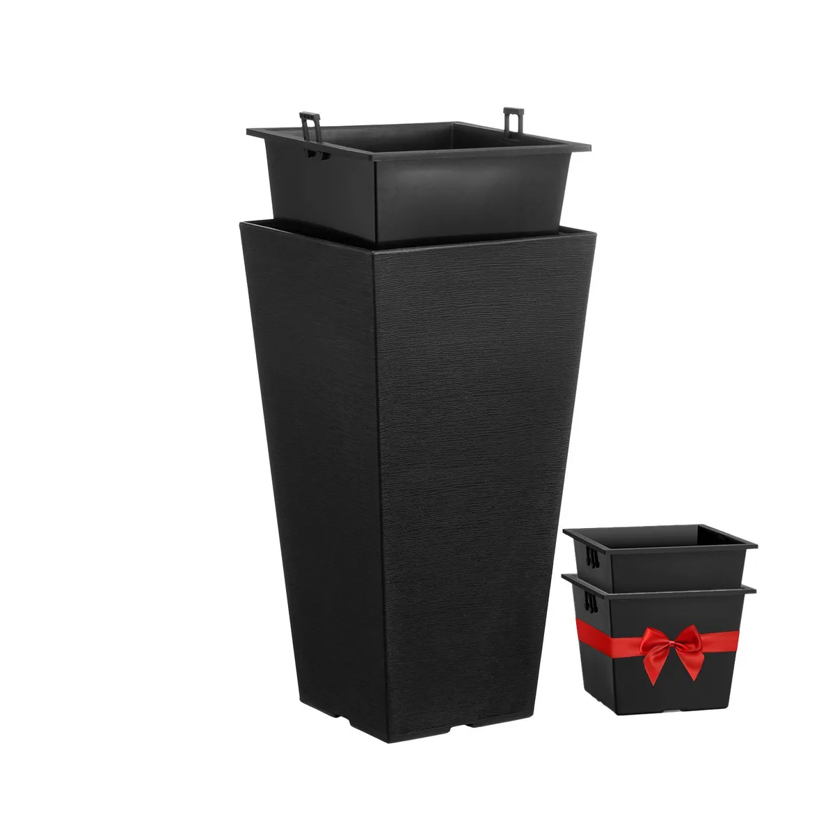 VEVOR VEVOR KD9942 Tall Planters 22in Black Set of 2 — product photo
