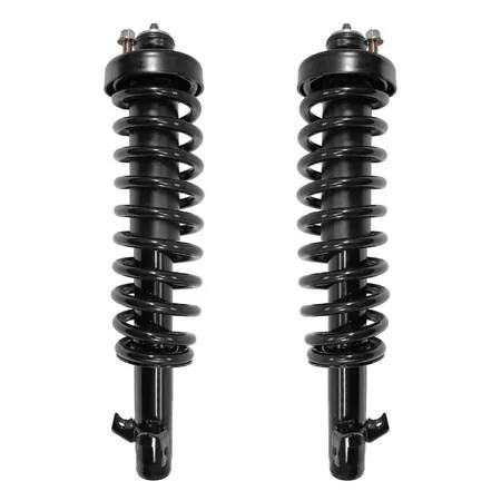Two complete front strut assemblies in a box