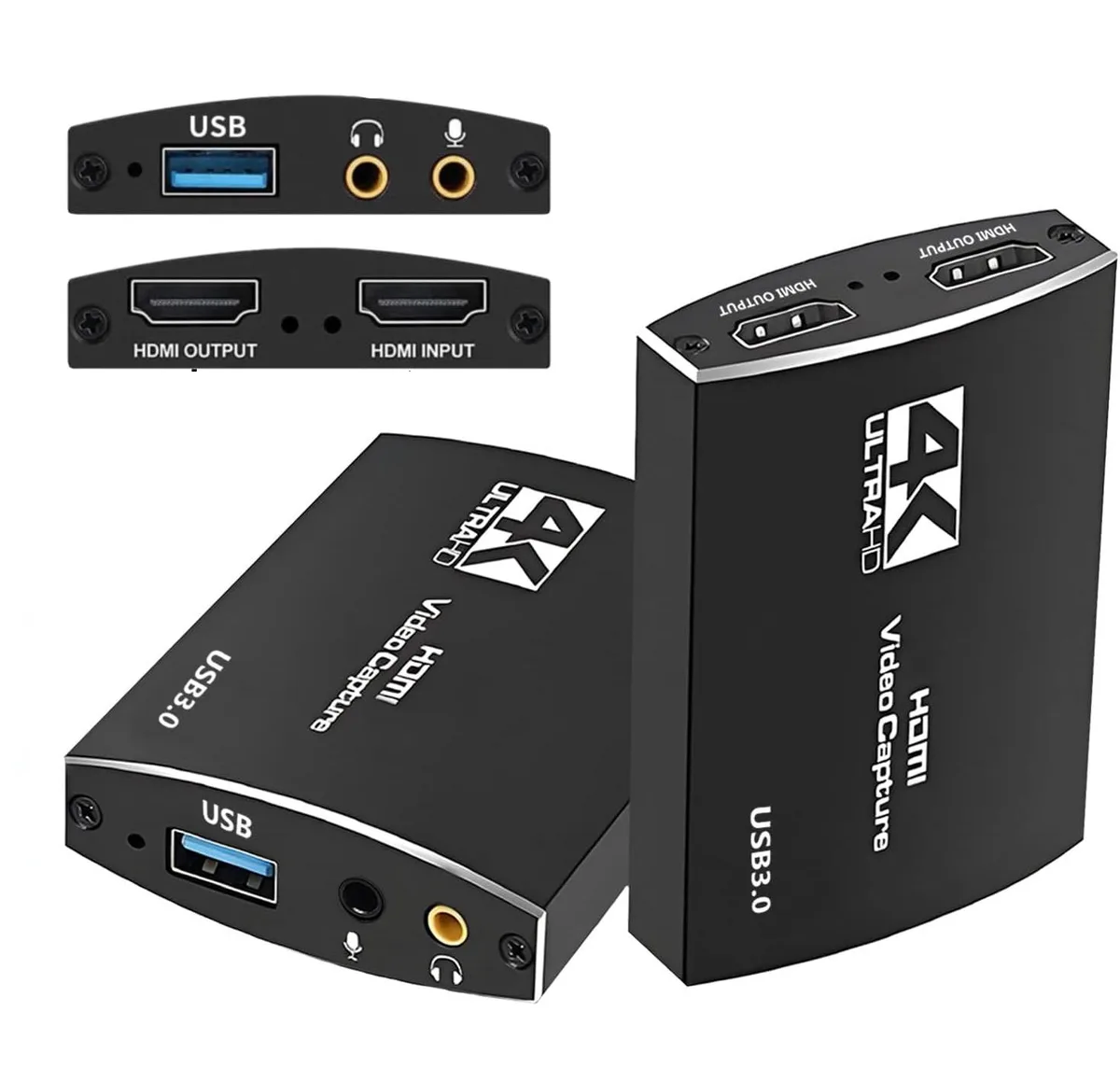 ESTONE ESTONE OZC4-1 4K 60fps USB 3.0 Video Capturing Device (Black) — product photo