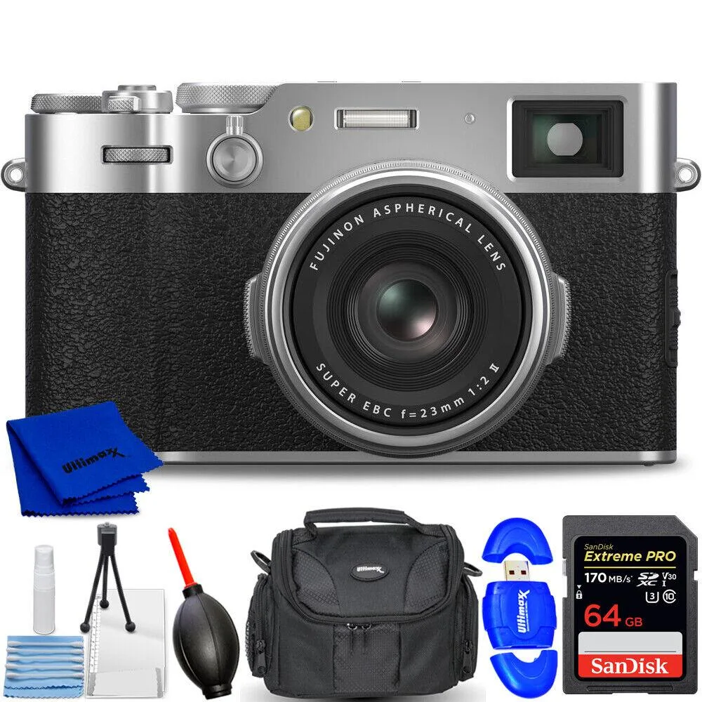 FUJIFILM FUJIFILM X100VI Silver 40.2MP 23mm f/2 64GB Kit — product photo
