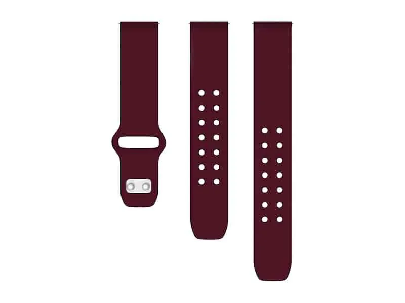 SAMSUNG SAMSUNG Quick Change Silicone Sport Watch Band 20mm Maroon — product photo