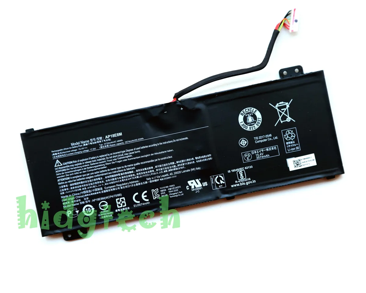 Beisite Beisite AP18E8M laptop battery 15.4V 57.48Wh/58.75Wh AP18E7M compatible — product photo