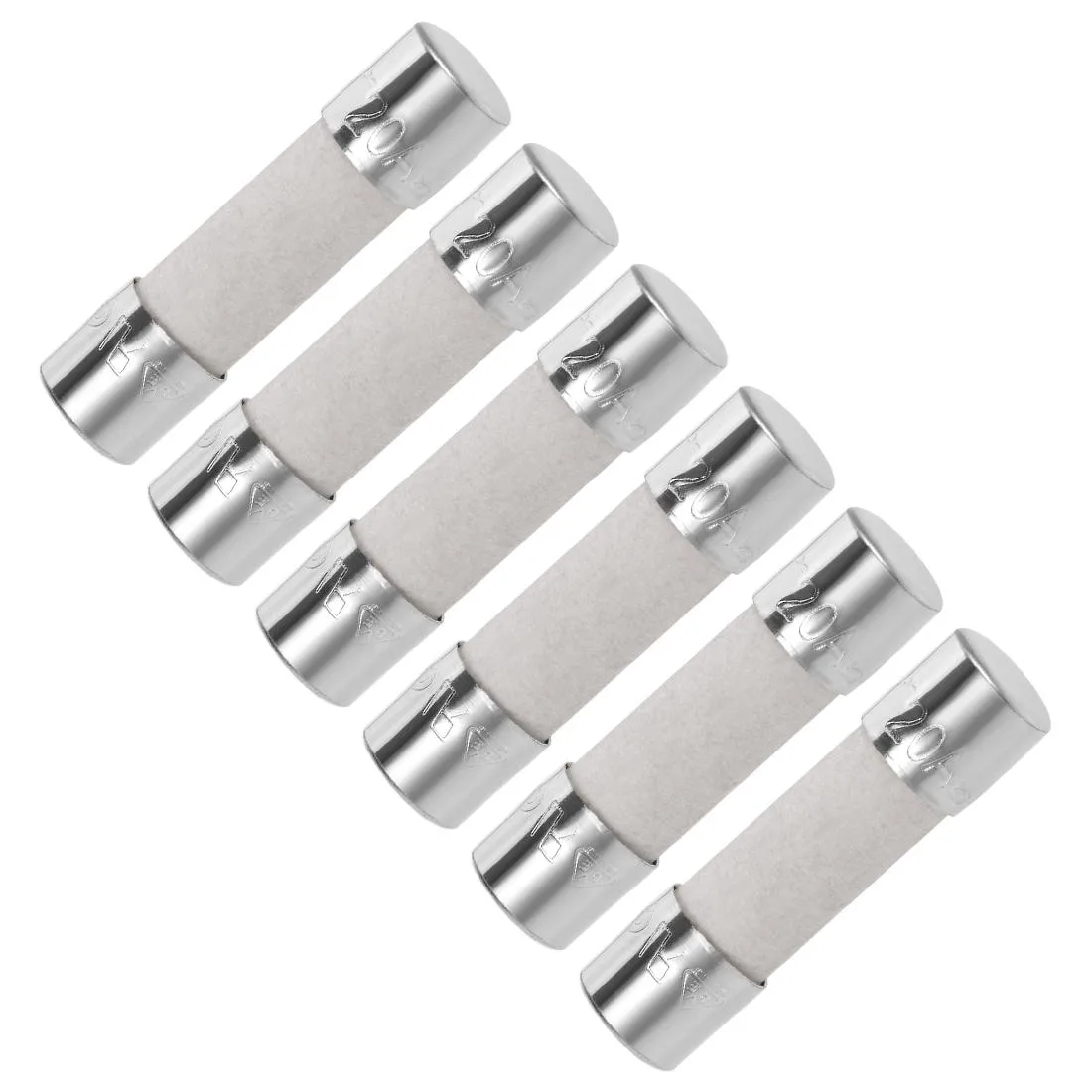 Unique-Bargains Unique-Bargains 20A 250V 5x20mm Slow Blow Ceramic Fuse 6pcs — product photo