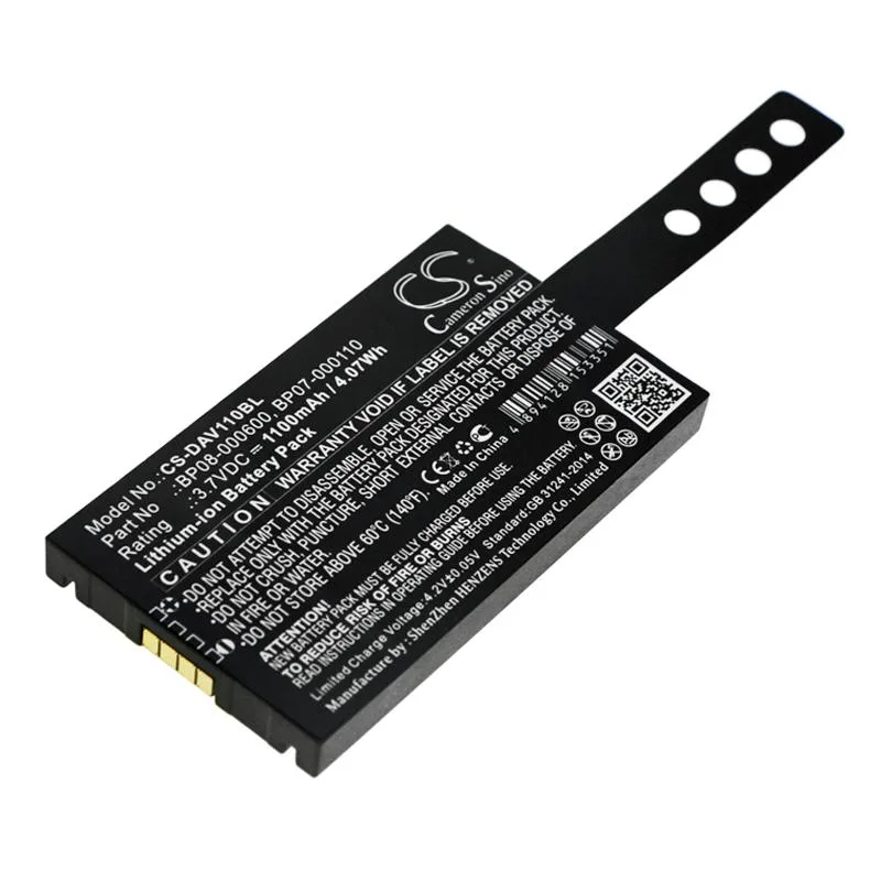 Cameron &amp; Co Cameron &amp; Co DS-CS-DAV110BL 3.7 V 1100 mAh Li-ion battery — product photo