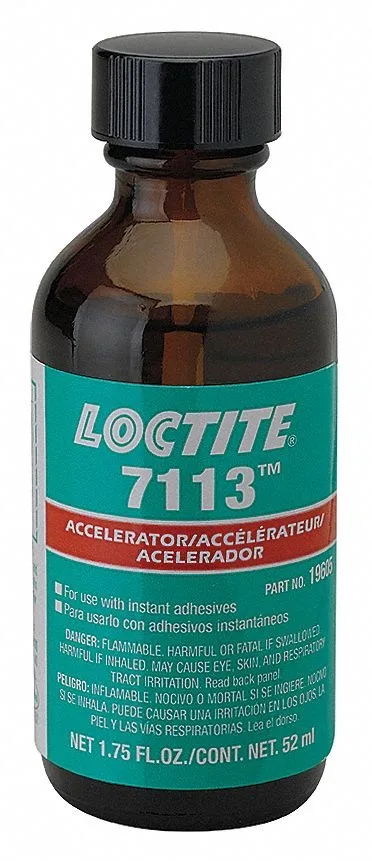 Clear 1.75 fl oz accelerator bottle with flip-top cap