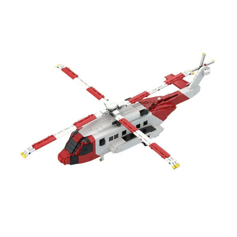 ZITIANYOUBUILD ZITIANYOUBUILD Sikorsky S-92 Helibus Helicopter Building Blocks Set 2528PCS MOC-219694 — product photo