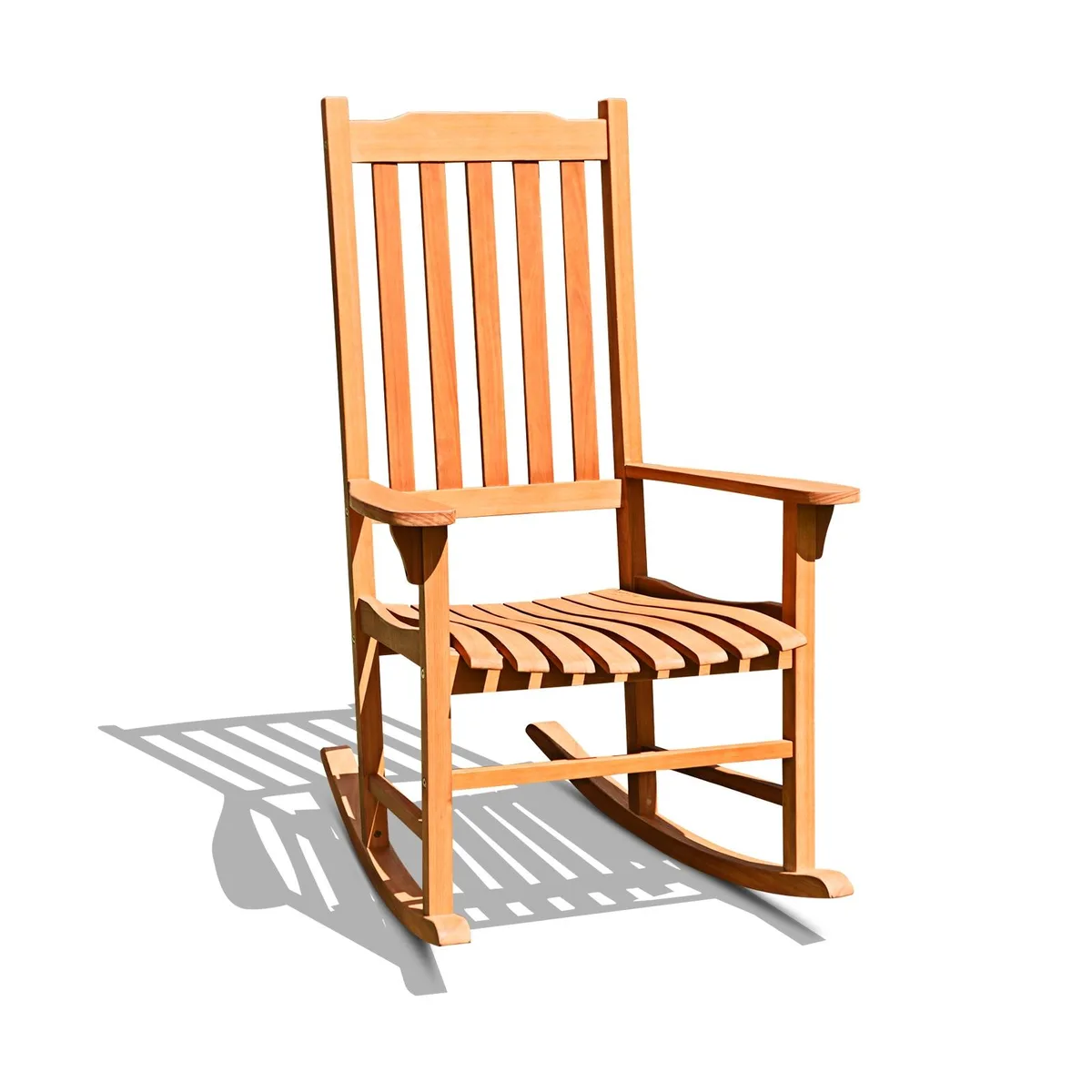 SlickBlue SlickBlue Outdoor Rocking Chair Natural Eucalyptus 33" x 28.5" x 45 — product photo