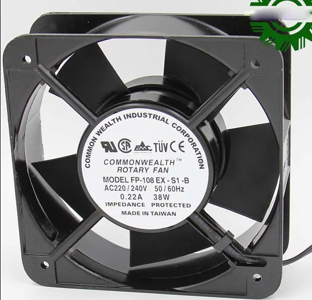 OEM Industries OEM Industries FP-108EX-S1-B 240V 50/60Hz 0.22A 38W industrial cooling fan — product photo
