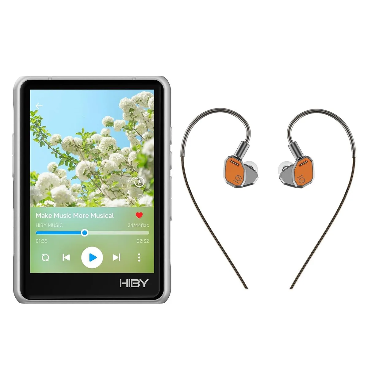 LORDWORLD LORDWORLD R3 PROII Music Player &amp; Yacht10 IEM Silver — product photo