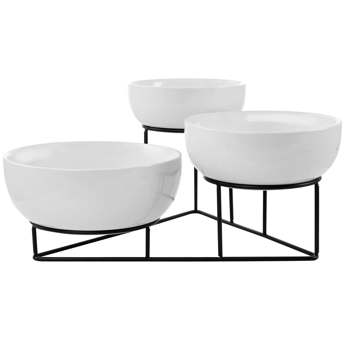 Gibson Elite Gibson Elite 4 Piece Pasta Bowl Set with Metal Rack — product photo
