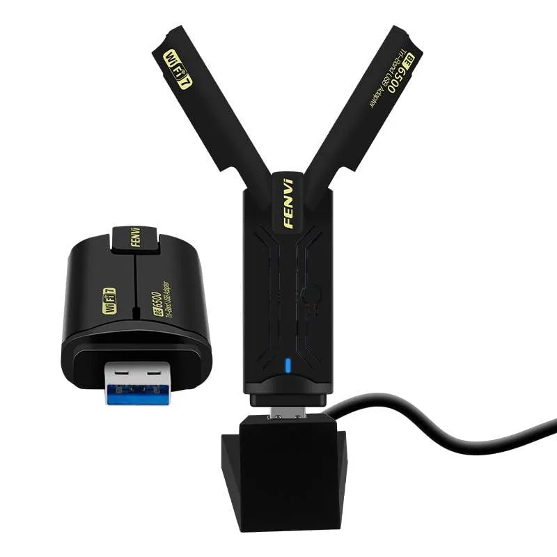 FENVI FU-BE6500 Wi-Fi adapter 6500Mbps tri-band USB 3.0 — product photo