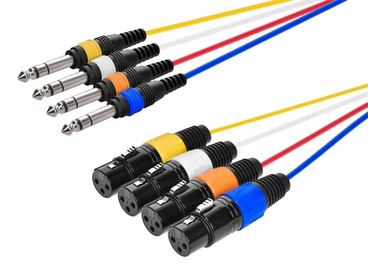 Monoprice Inc. Monoprice Inc. 108761 4-Channel TRS Male to XLR Female Snake 25AWG Cable 10 ft — product photo