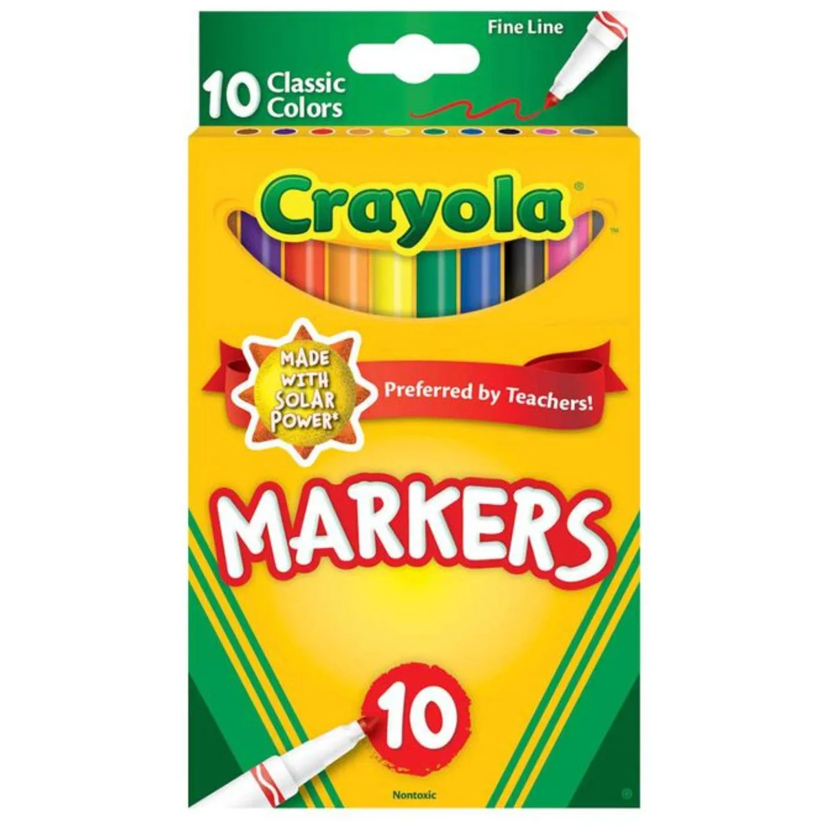 Crayola Crayola SP-52126012637502 Fine Line Markers 10 Count illustration — product photo