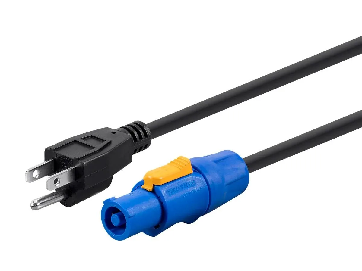 Monoprice Inc. Monoprice 114558 NEMA 5-15P to powerCON Instrument Cable 3 Feet 16 AWG — product photo
