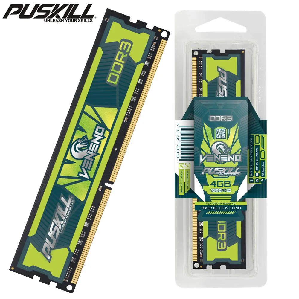PUSKILL PUSKILL 4gb DDR3 1600 4GB 240-Pin 1.5V desktop RAM — product photo